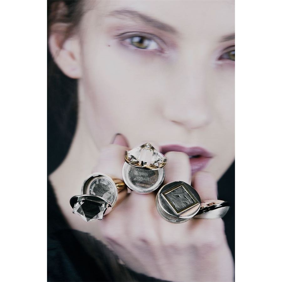 Anello apribile 'Entropia' bicolore ENTROPIA | AN APRIB CDR ARGBASE BRO